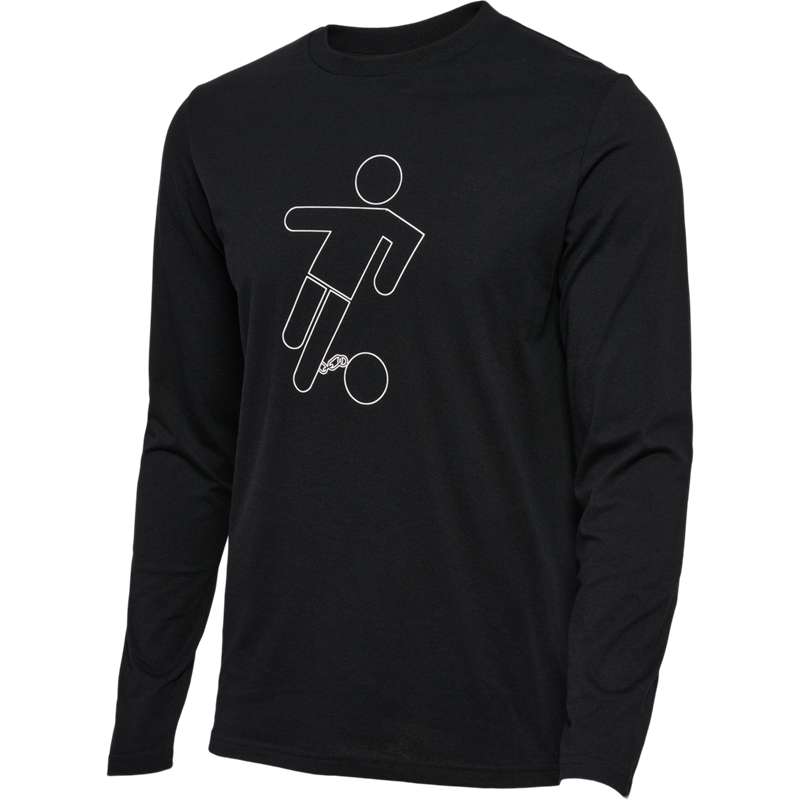 Hummel Amnesty L/S T-shirts Herren Schwarz | 687595-590