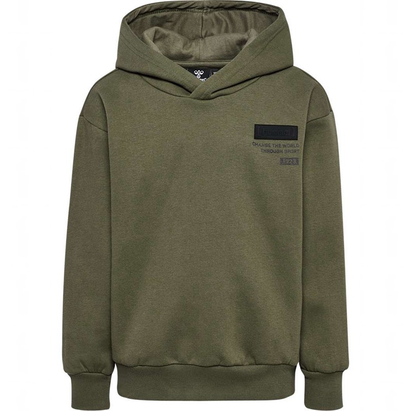 Hummel Archie Hoodie Kinder Olivgrün | 401014-563