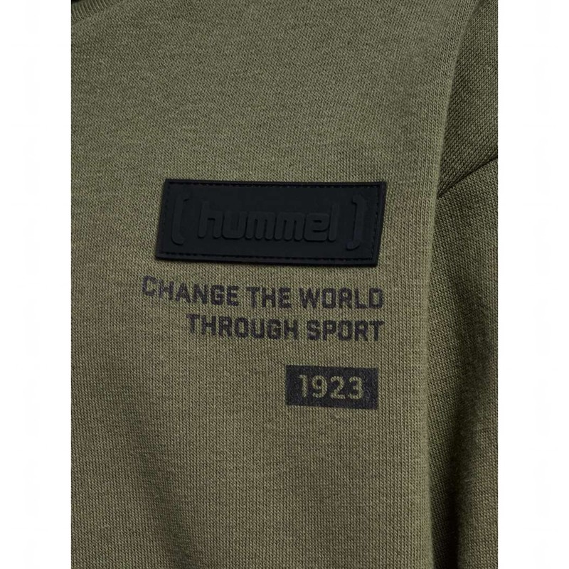 Hummel Archie Hoodie Kinder Olivgrün | 401014-563