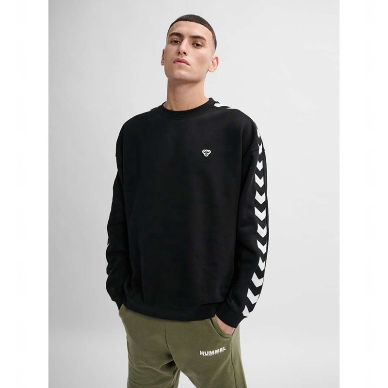Hummel Archive Loose Fit Sweatshirt Herren Schwarz | 040177-869