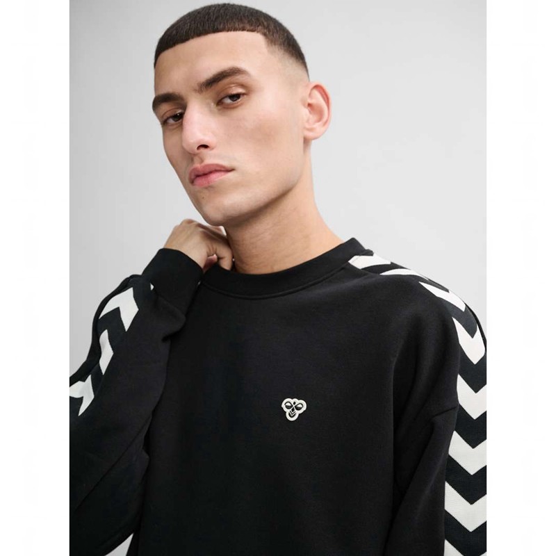 Hummel Archive Loose Fit Sweatshirt Herren Schwarz | 040177-869