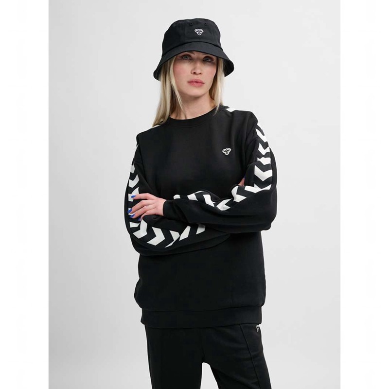 Hummel Archive Loose Fit Sweatshirts Damen Schwarz | 859004-749