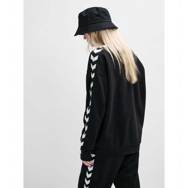 Hummel Archive Loose Fit Sweatshirts Damen Schwarz | 859004-749