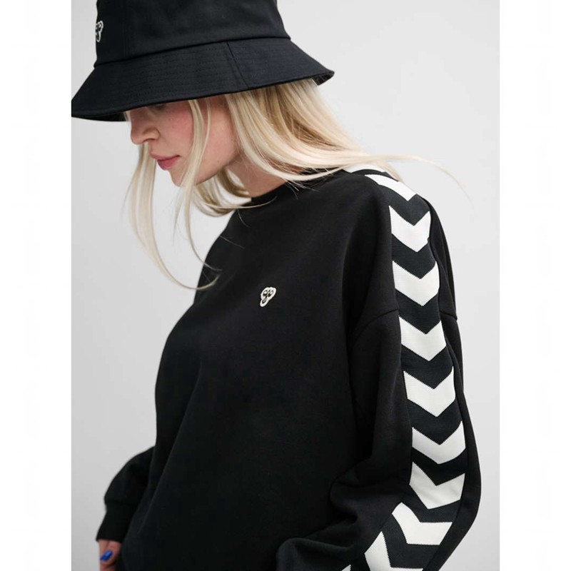 Hummel Archive Loose Fit Sweatshirts Damen Schwarz | 859004-749