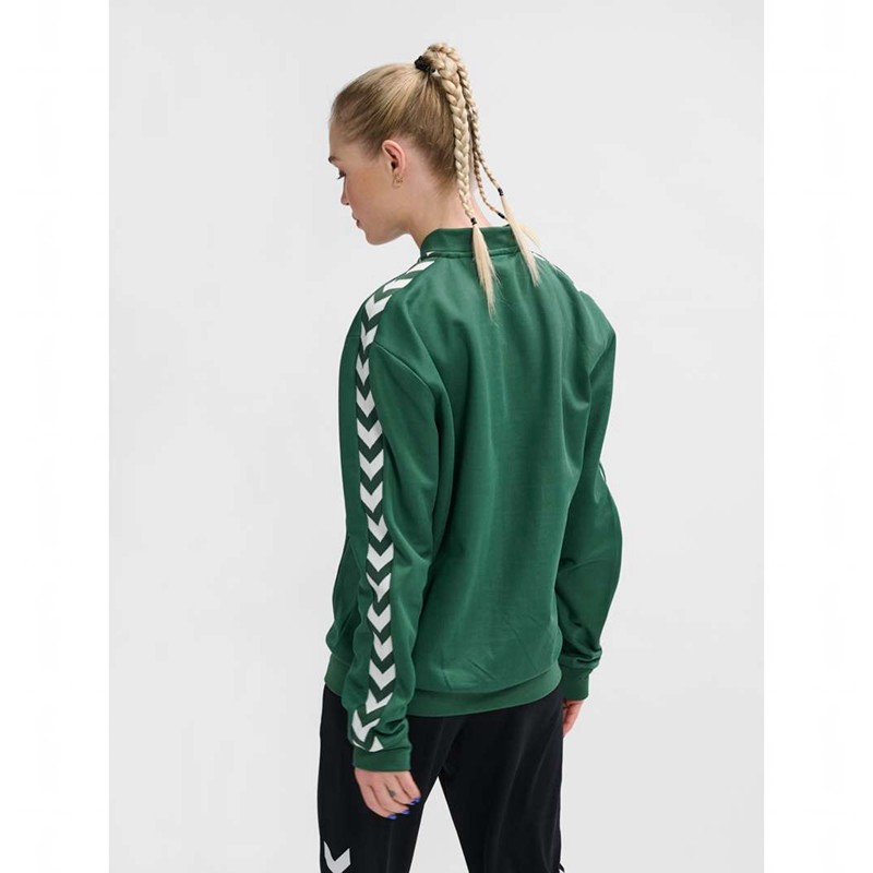 Hummel Archive Regular Poly Zip Jacken Herren Grün | 287322-818
