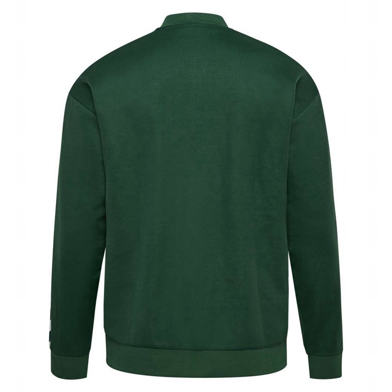 Hummel Archive Regular Poly Zip Jacken Herren Grün | 287322-818
