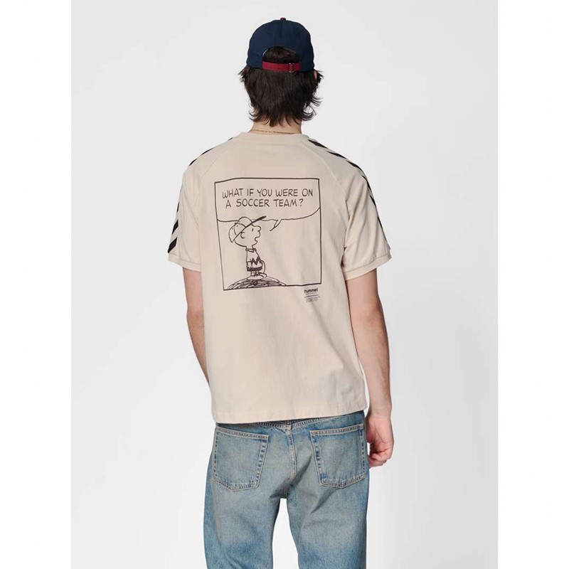 Hummel Archive S/S Peanuts T-shirts Herren Beige | 510888-514
