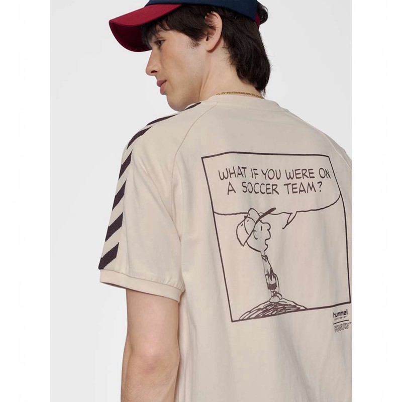 Hummel Archive S/S Peanuts T-shirts Herren Beige | 510888-514
