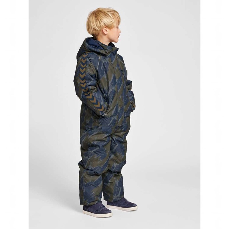 Hummel Artic Tex Snow Hoodie Kinder Olivgrün | 167551-429
