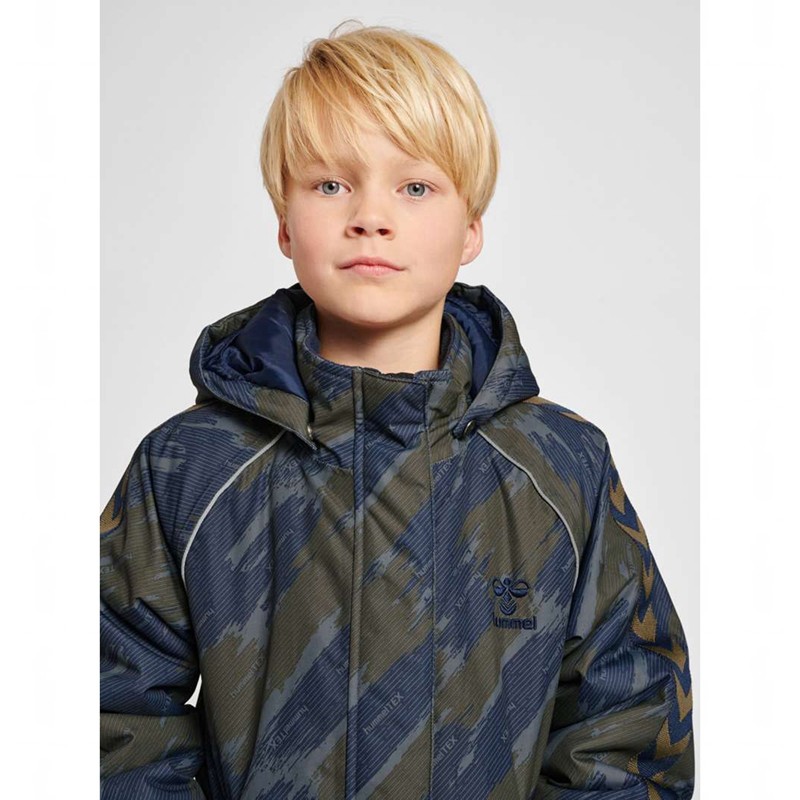 Hummel Artic Tex Snow Hoodie Kinder Olivgrün | 167551-429