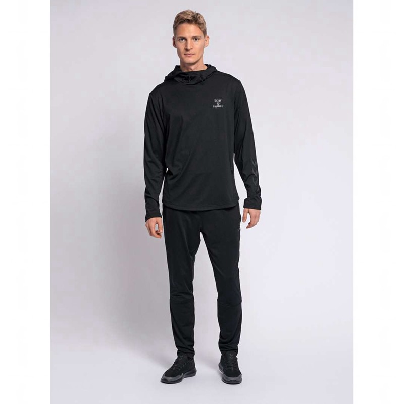 Hummel Aston Hoodie Herren Schwarz | 709497-987