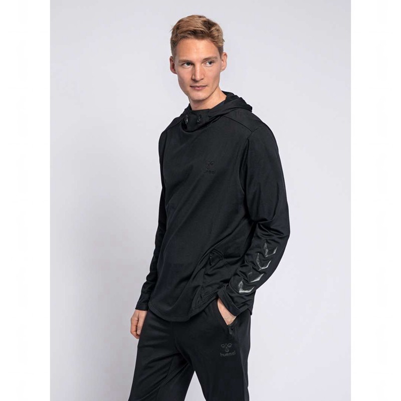 Hummel Aston Hoodie Herren Schwarz | 709497-987