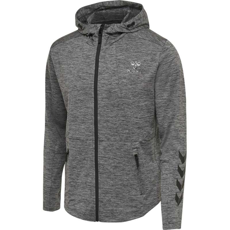 Hummel Aston Zip Hoodie Herren Grau | 197347-292