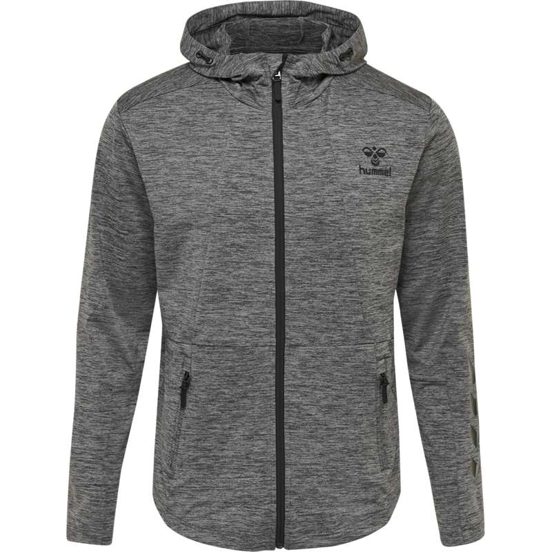 Hummel Aston Zip Hoodie Herren Grau | 197347-292