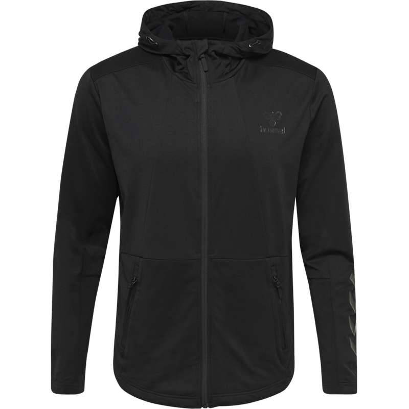 Hummel Aston Zip Hoodie Herren Schwarz | 647610-222