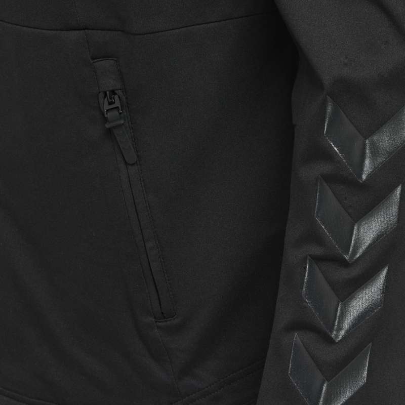 Hummel Aston Zip Hoodie Herren Schwarz | 647610-222