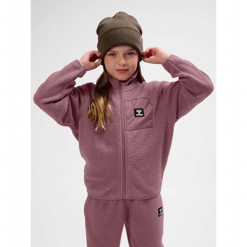 Hummel Atlas Fleece Zip Jacken Kinder Rosa | 121298-590