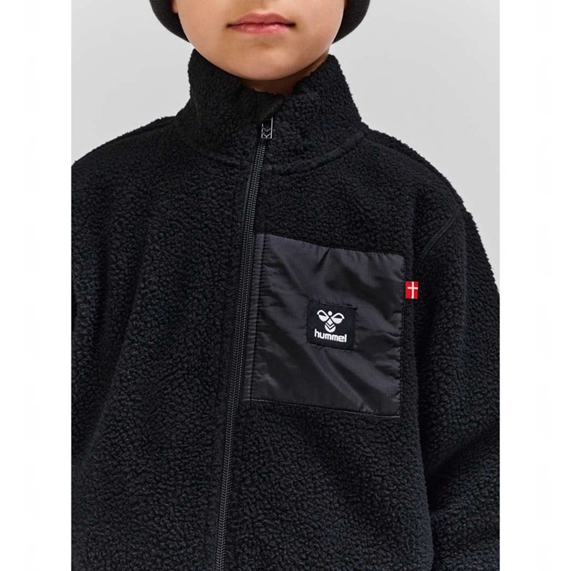 Hummel Atlas Fleece Zip Jacken Kinder Schwarz | 059002-974
