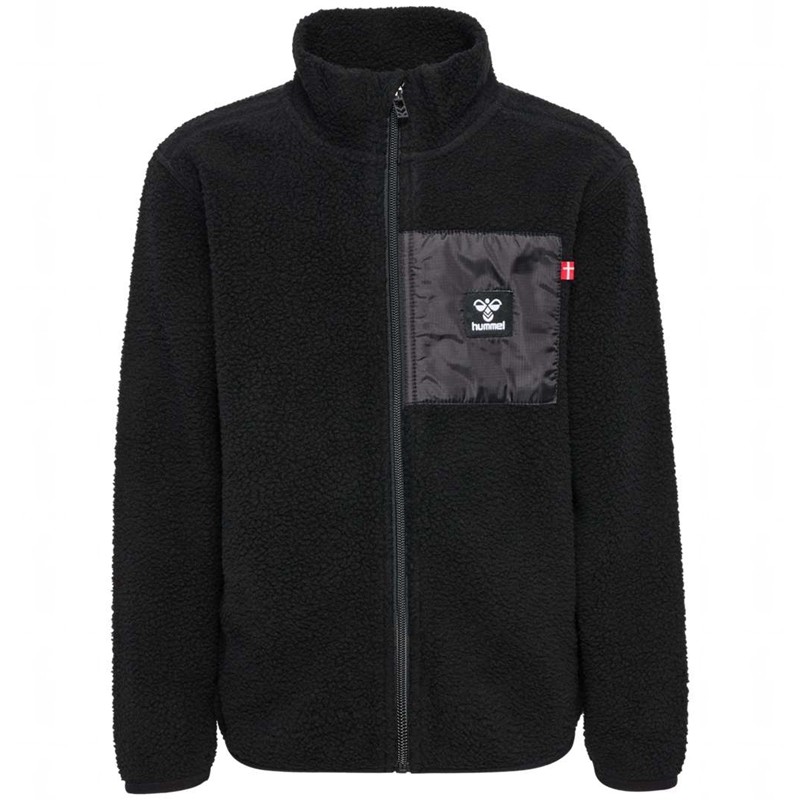 Hummel Atlas Fleece Zip Jacken Kinder Schwarz | 059002-974