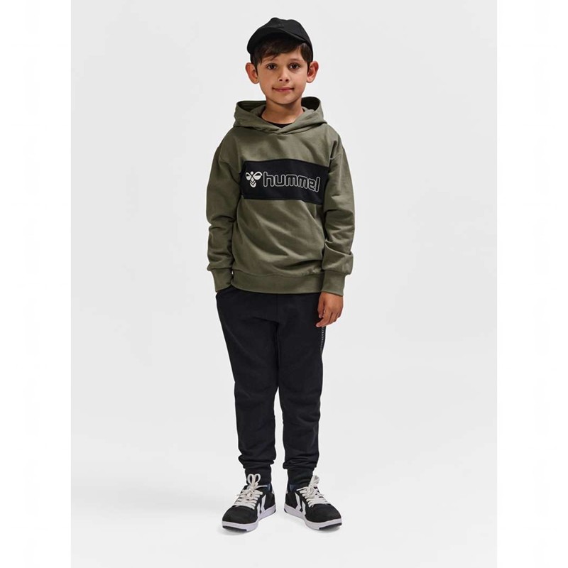 Hummel Atlas Hoodie Kinder Olivgrün | 915206-693