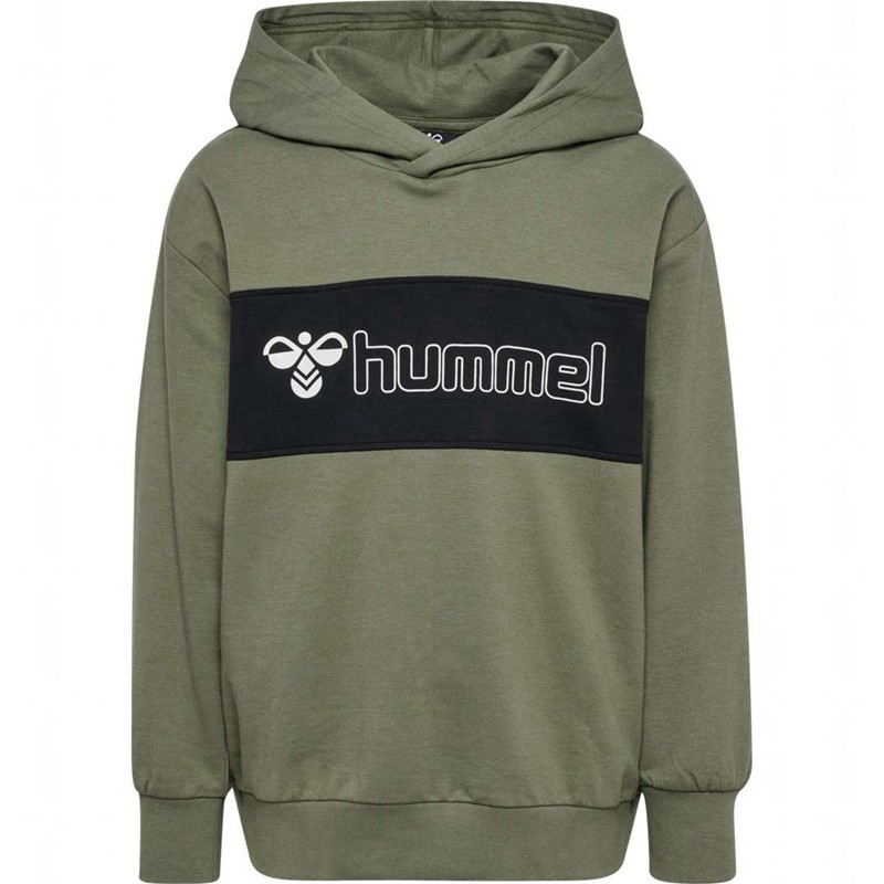 Hummel Atlas Hoodie Kinder Olivgrün | 915206-693