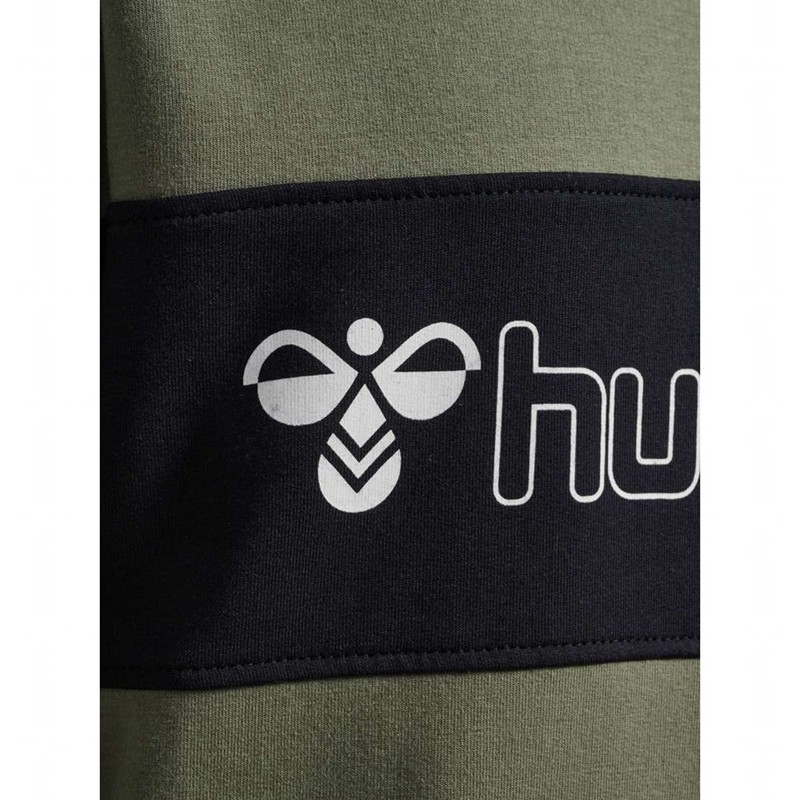 Hummel Atlas Hoodie Kinder Olivgrün | 915206-693