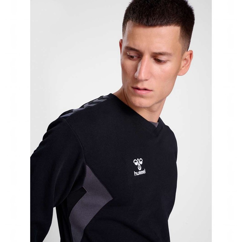 Hummel Authentic Co Training Sweat Sweatshirt Herren Schwarz | 753780-410