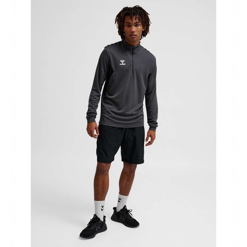 Hummel Authentic Half Zip Sweat Hose Herren Grau | 795213-864