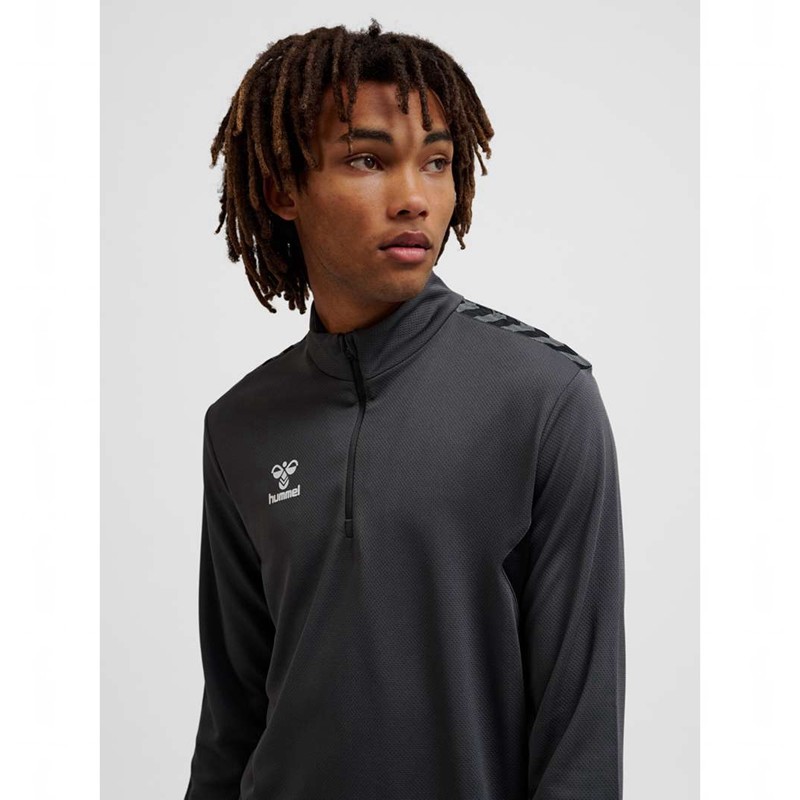 Hummel Authentic Half Zip Sweat Hose Herren Grau | 795213-864