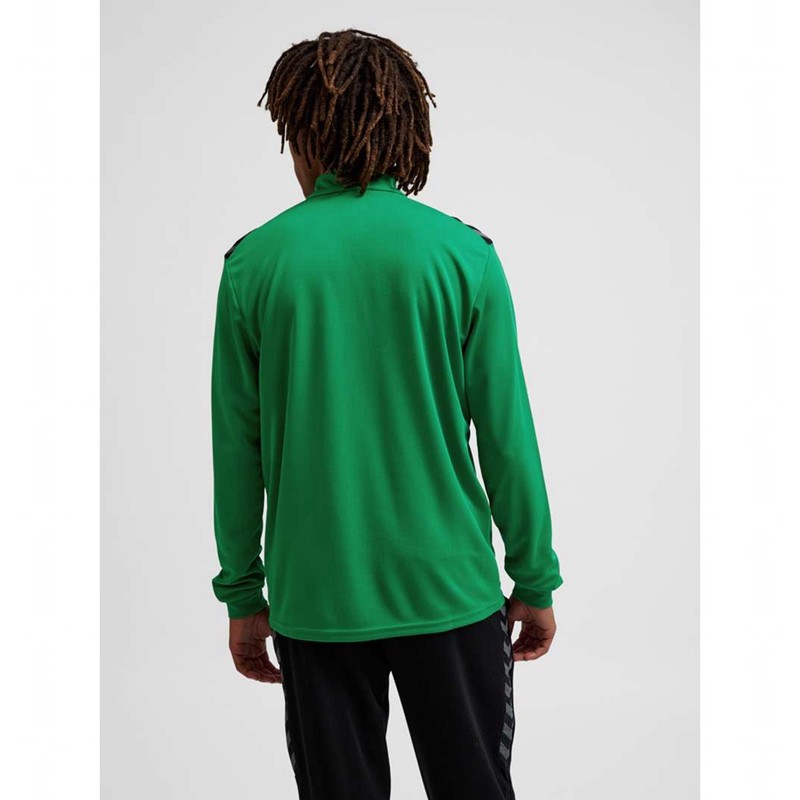 Hummel Authentic Half Zip Sweat Kurze Hose Herren Grün | 762716-931