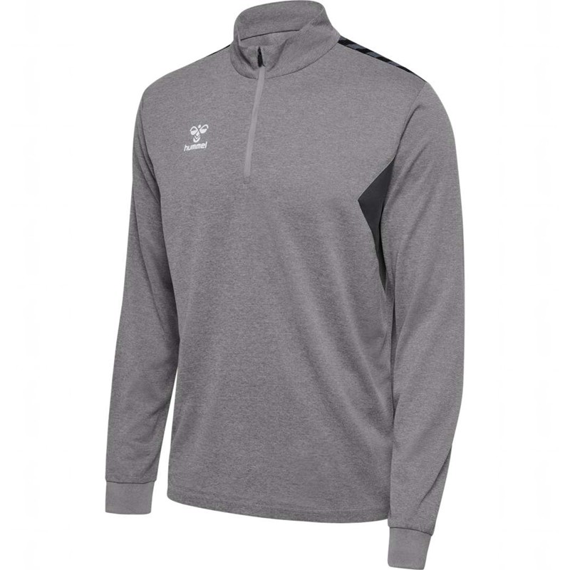 Hummel Authentic Half Zip Sweat Sweatshirt Herren Grau | 857595-763
