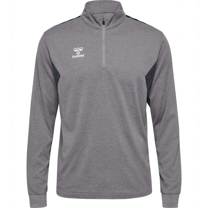 Hummel Authentic Half Zip Sweat Sweatshirt Herren Grau | 857595-763