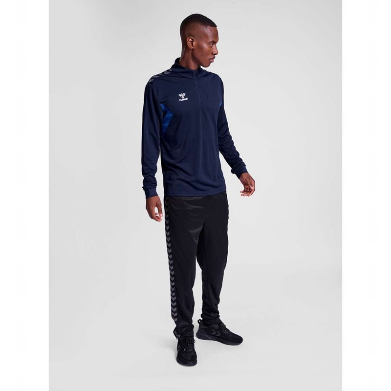 Hummel Authentic Half Zip Sweat Sweatshirt Herren Navy | 709843-022