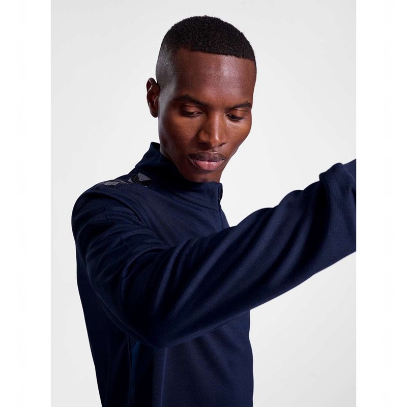 Hummel Authentic Half Zip Sweat Sweatshirt Herren Navy | 709843-022