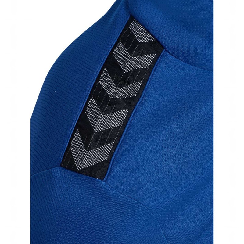 Hummel Authentic Half Zip Sweat Sweatshirt Herren Blau | 265499-971