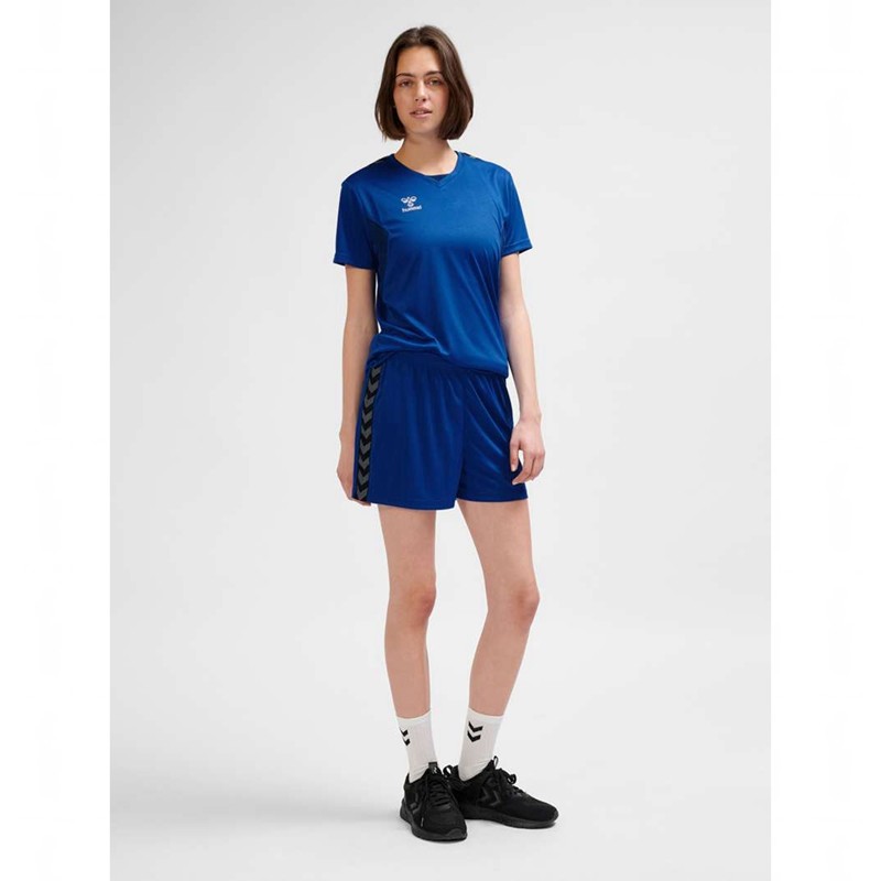 Hummel Authentic Pl Kurze Hose Damen Blau | 032997-531