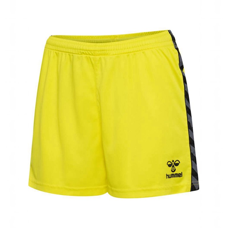 Hummel Authentic Pl Kurze Hose Damen Gelb | 989719-456