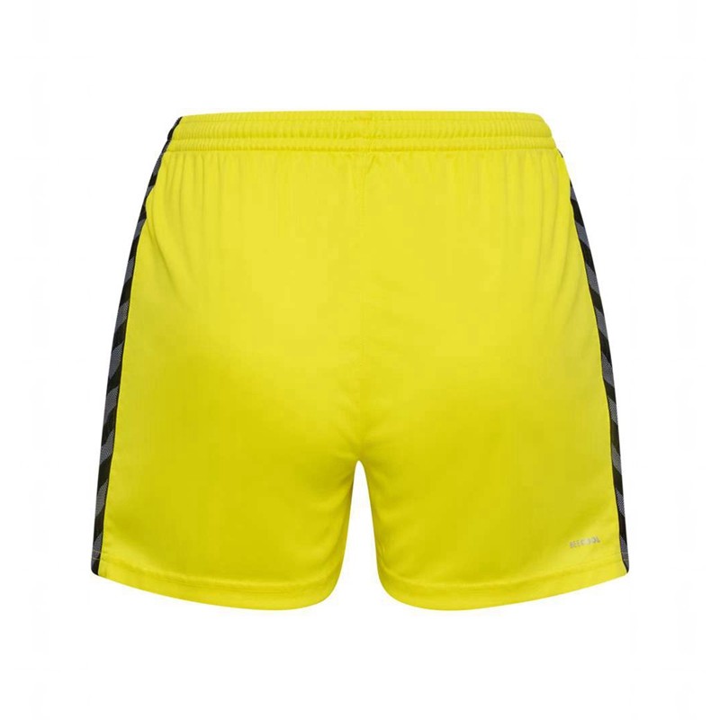 Hummel Authentic Pl Kurze Hose Damen Gelb | 989719-456