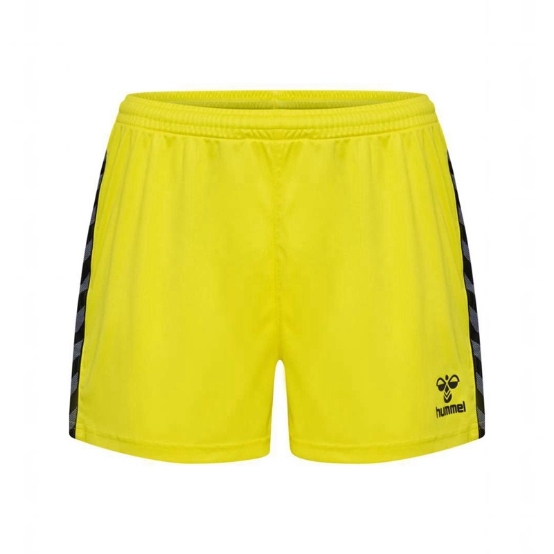 Hummel Authentic Pl Kurze Hose Damen Gelb | 989719-456