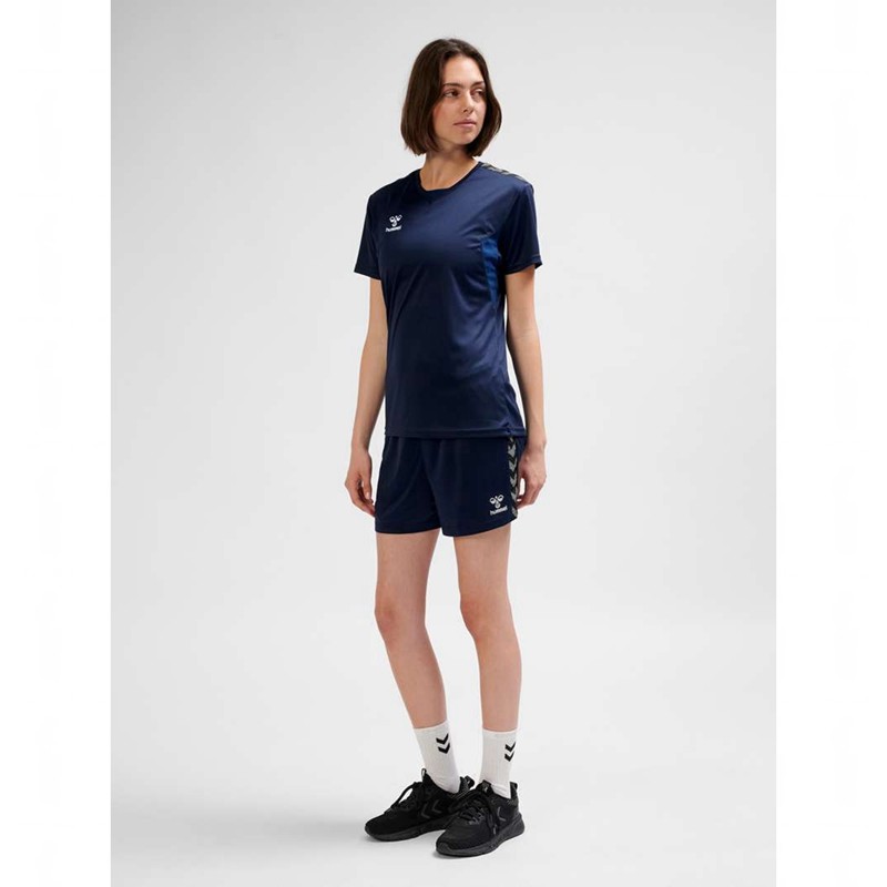 Hummel Authentic Pl Kurze Hose Damen Navy | 522948-647