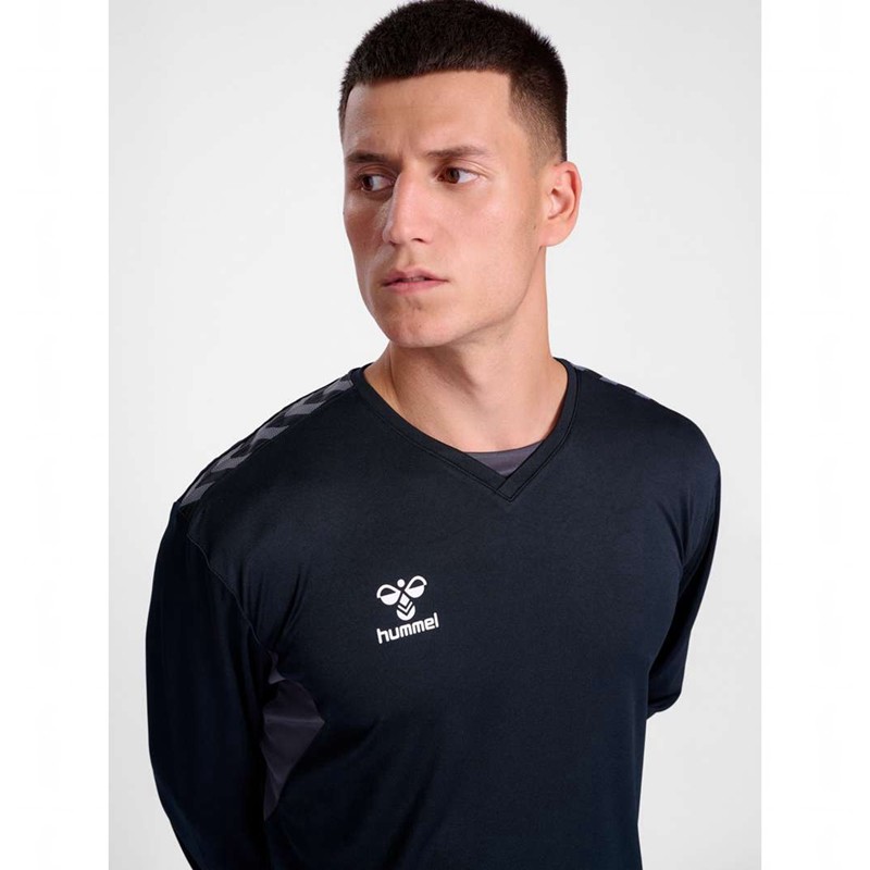 Hummel Authentic Pl L/S Trikot Herren Schwarz | 365306-044