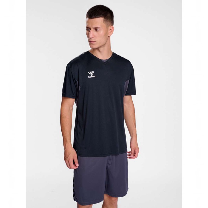 Hummel Authentic Pl S/S Trikot Herren Schwarz | 618038-877