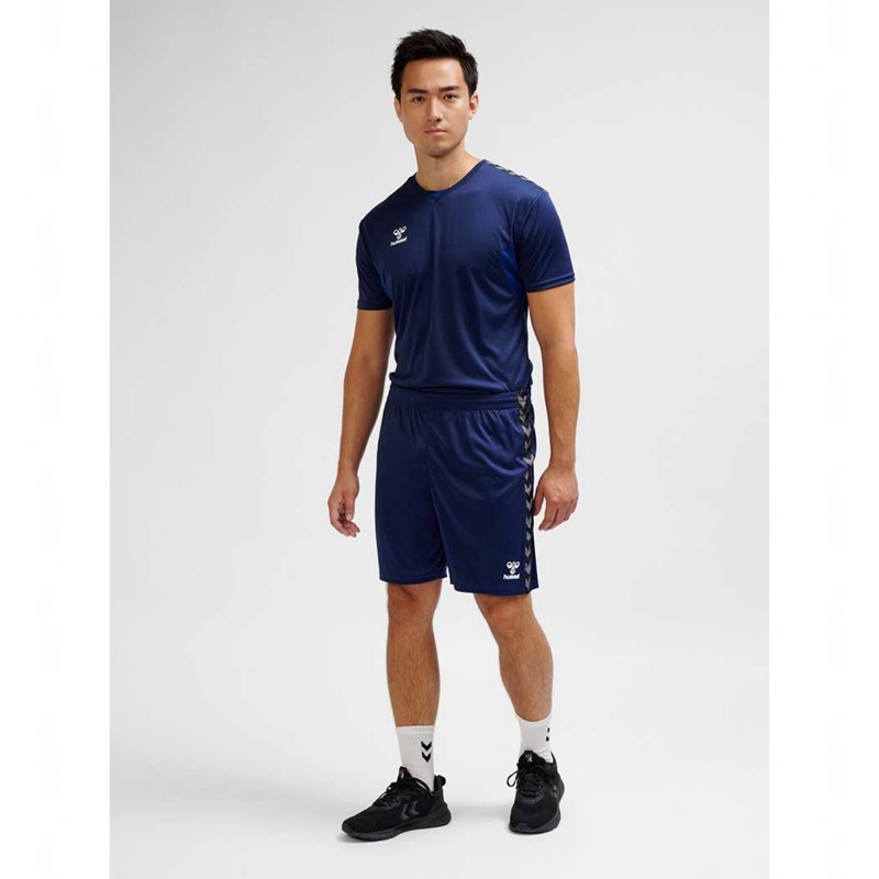 Hummel Authentic Pl T-shirts Herren Navy | 141744-132