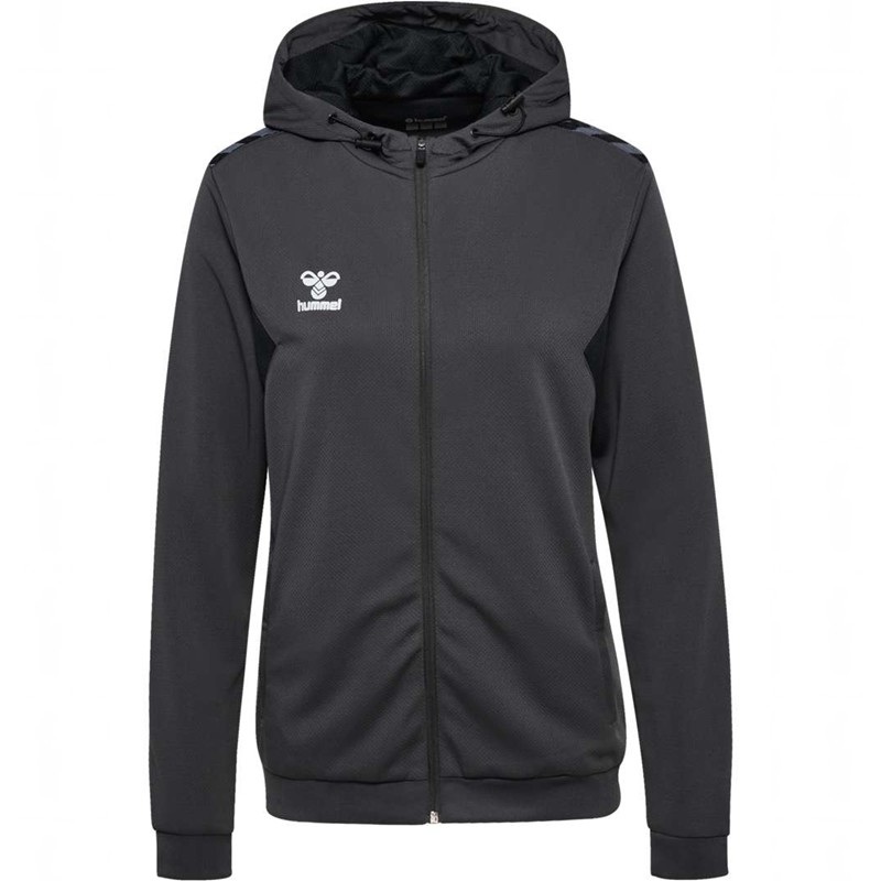 Hummel Authentic Pl Zip Hoodie Damen Schwarz | 292518-741