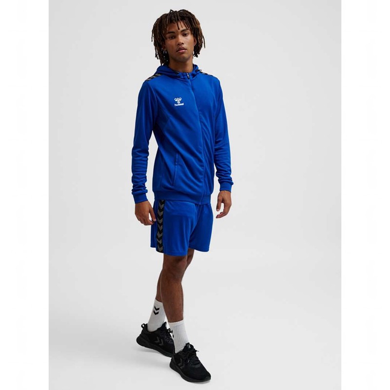 Hummel Authentic Pl Zip Hoodie Herren Blau | 831755-689