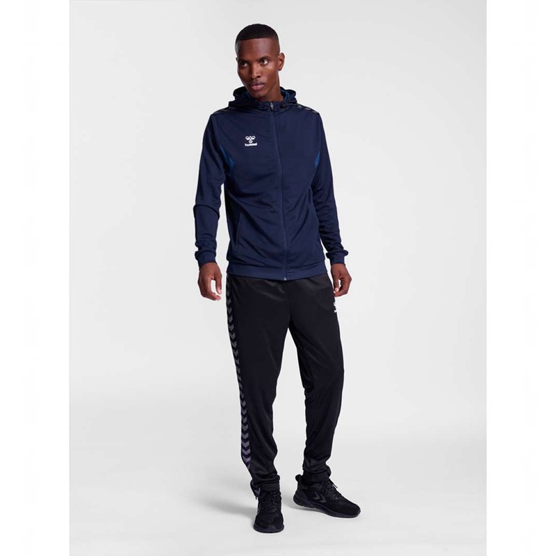 Hummel Authentic Pl Zip Hoodie Herren Navy | 169638-585