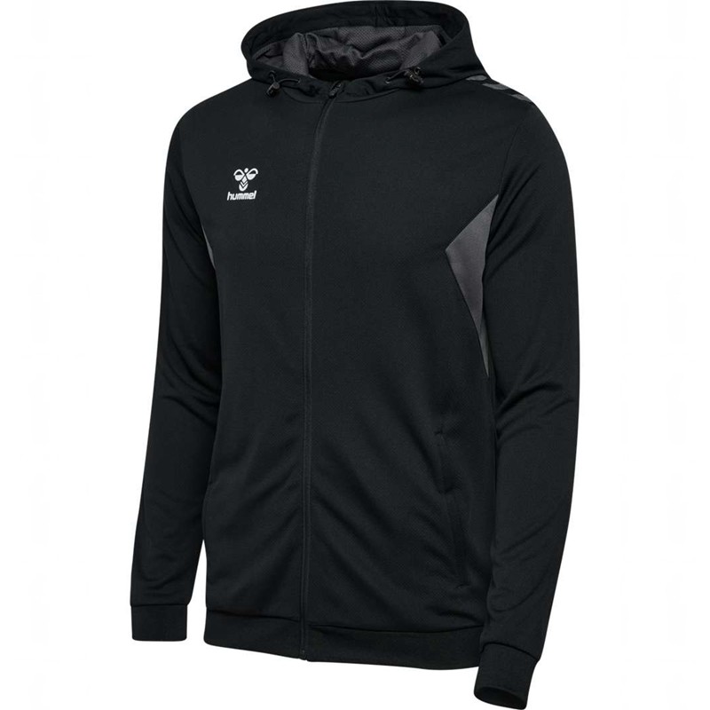 Hummel Authentic Pl Zip Hoodie Herren Schwarz | 149042-042
