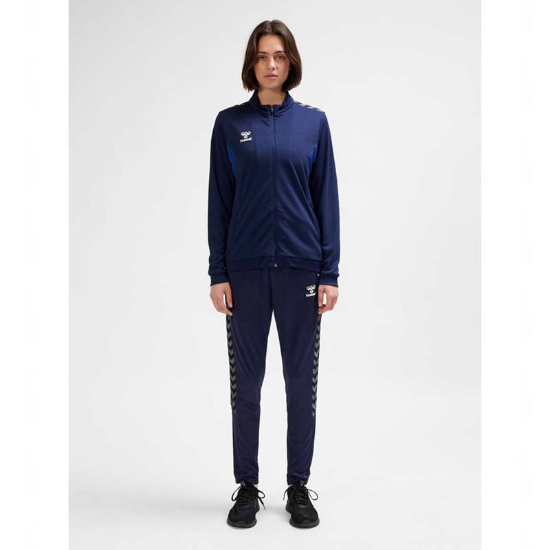 Hummel Authentic Pl Zip Sweatshirts Damen Navy | 566492-970