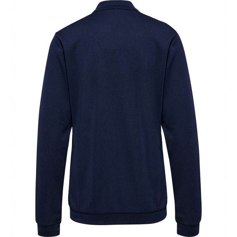 Hummel Authentic Pl Zip Sweatshirts Damen Navy | 566492-970