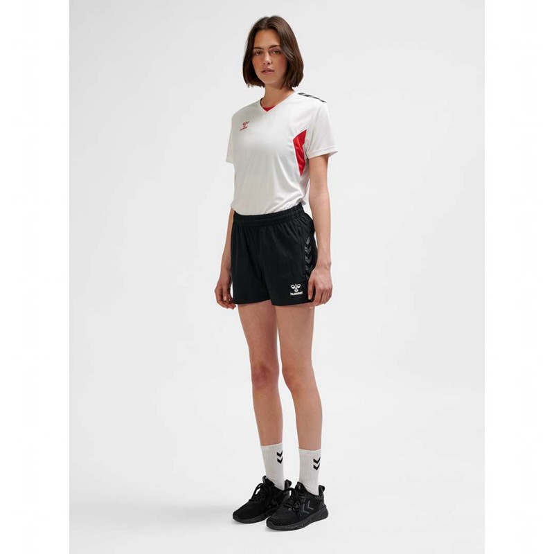 Hummel Authentic Woven Kurze Hose Damen Schwarz | 129872-982
